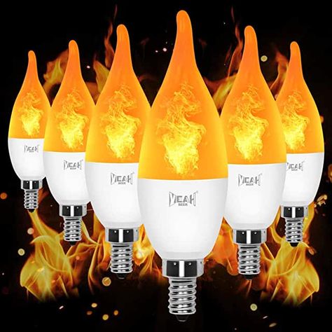 Amazon.com: flicker bulbs Chandelier Bulbs, Family Room Lighting, Candelabra Chandeliers, Holiday Hotel, Light Bulb Candle, Smart Lights, Salt Lamp, High Hopes, Candle Flames