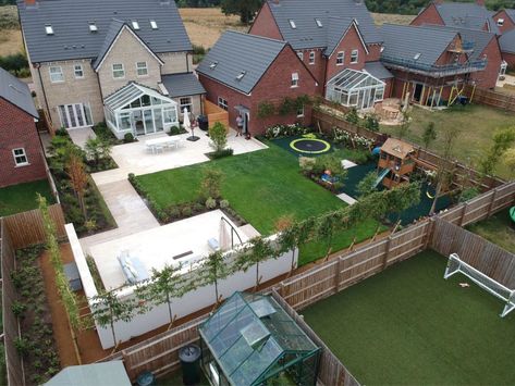 New Build Garden Ideas, New Build Garden, Luxury Garden Design, Garden Ideas Uk, Garden Landscaping Ideas, Family Backyard, River Rock Landscaping, Drought Tolerant Landscape, Front Garden Design