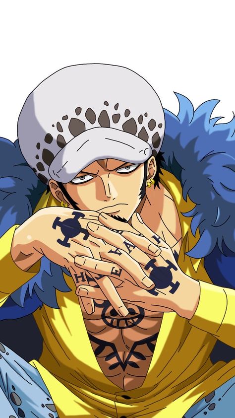 Law One Piece Reference, Trafalgar Law Tattoo, Law Op, Law Trafalgar, Trafalgar Law Wallpapers, Doflamingo Wallpaper, Anime Crush, Ace One Piece, Anime References