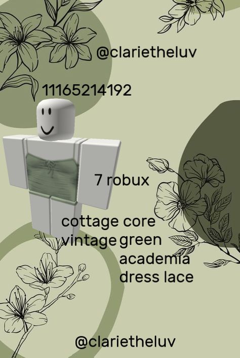 Bloxburg Green Dress Codes, Bloxburg Cottage Outfit Codes, Cute Bloxburg Dress Codes, Roblox Green Dress Codes, Green Dress Roblox Code, Party Outfit Bloxburg Code, Bloxburg Green Dress Outfit Codes, Berry Avenue Codes Cottage Core, Green Roblox Codes