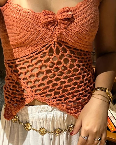 Scale Top, Crochet Beach Wear, Festival Inspo, Crochet Mermaid, Cottagecore Coquette, Crochet Bolero, Crochet Summer Tops, Crochet Shrug, Bow Top