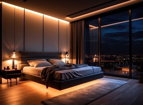 Dark Modern Bedroom, Dark Bedroom Aesthetic, Neoclassical House, Design Your Bedroom, Moody Bedroom, Bedroom Design Inspiration, Dark Bedroom, Classy Bedroom, Modern Luxury Bedroom