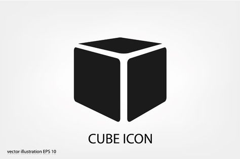 CUBE ICON by 007NATALIIA  #icons #icon #icondesign #vector #vectordesign #design #graphicdesign Print Design Template, Diy Amplifier, Template Brochure, Marketing Icon, Building Icon, Logo Shoes, Brochure Print, Text Logo Design, 3d Cube