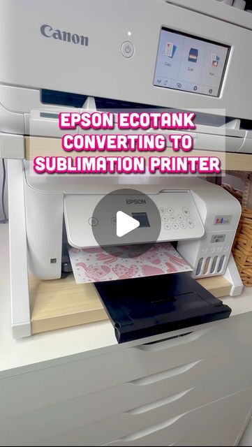 Reyna | DIY Crafter on Instagram: "Sublimation For Beginners - Converting Your Ecotank into a Sublimation Printer. I have all my Amazon Finds linked in my bio under Amazon Favorites.   I recently got a Epson Ecotank to add to my small business. I converted the Ecotank into a sublimation printer and I wanted to share step by step how easy the process is. This is a starter sub printer, the more expensive printers will print larger sizes of paper. I just wanted to dip my toes and see what it’s all about without breaking the bank. I wanted it to be budget friendly.   #sublimation #sublimationideas #amazon #amazonfinds #amazonmusthaves #sublimationforbeginners #smallbusiness #smallbusinessideas #ecotank #sublimacion #sublimación #diyprojects #diycrafts #crafts #craftsupplies #diygifts #amazonfa Epson Et 15000 Sublimation Settings, Sublimation Printers For Beginners, Phomemo Printer, Sublimation For Beginners, Printer Crafts, Epson Ecotank Printer, Diy Sublimation, Best Printers, Amazon Favorites