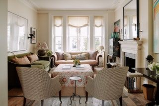 Playfulness and practicality mingle in a London house by Lucy Hammond Giles | House & Garden Interiors 2023, Brunswick Street, London Houses, Mews House, English Country Style, Sitting Rooms, Inspiring Interiors, London House, London Flat