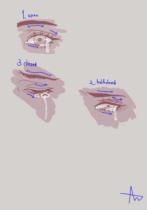 Drawing Tear Art Reference, How To Draw Anime Tears, Teary Eyes Reference Drawing, Tearful Eyes Drawing, Angry Tears Reference, Tear Reference Drawing, Tears In Eyes Reference Drawing, Crying Over Dead Body Reference, How To Draw Scared Eyes