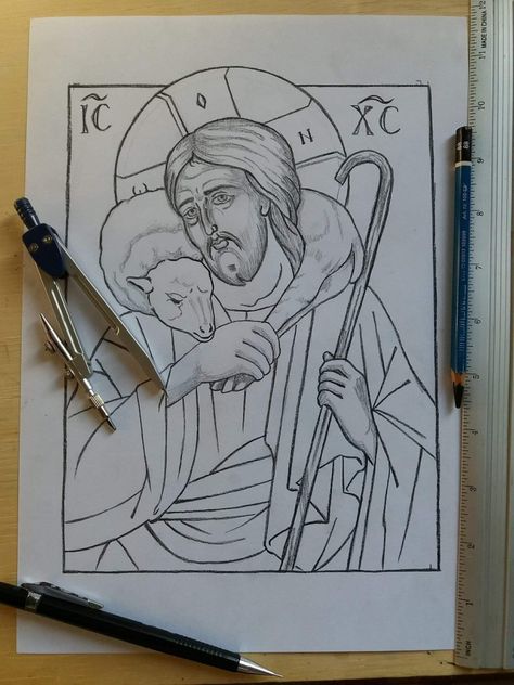 Drawing Of Jesus, Beautiful Paintings Of Nature, Jesus Art Drawing, Christian Drawings, Greek Icons, Jesus Artwork, Paint Icon, Orthodox Christian Icons, Christian Artwork