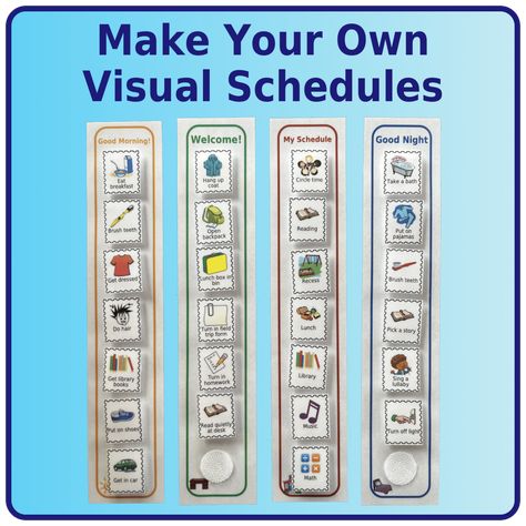 Portable Visual Schedules Special Education, Portable Visual Schedule, School Visual Schedule, Preprimary Activities, Visual Schedule Template, School Cubbies, Visual Schedule Printable, Visual Schedule Preschool, After School Checklist