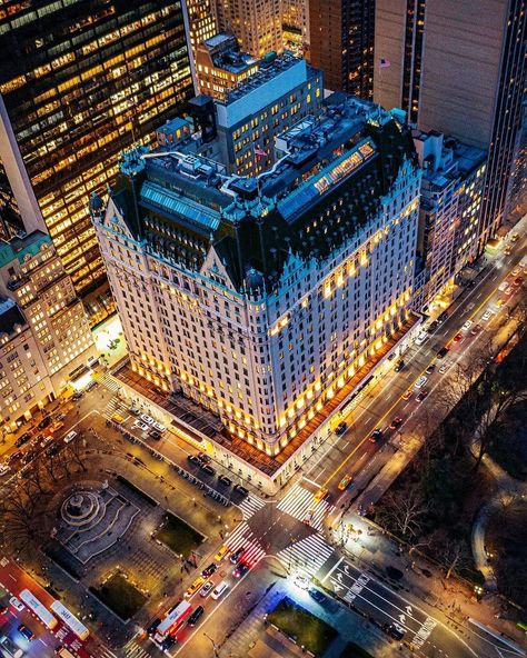 Plaza Hotel New York, Usa Photography, The Plaza Hotel, Civil Engineering Design, New York Beauty, Skyscraper Architecture, The Golden Hour, Iconic Buildings, Plaza Hotel