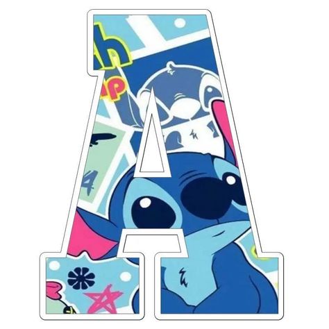 Lilo En Stitch, Independence Day Card, Stitch Png, Bird Party, Lilo Y Stitch, Diamond Drawing, Lilo Et Stitch, Disney Party, Painted Letters