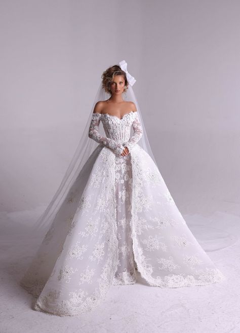 Love's Philosophy – Drenusha Xharra Victorian Style Wedding Dress, Wedding Dress Vintage Sleeves, Queen Wedding Dress, Off Shoulder Design, Fancy Wedding Dresses, Womens Wedding Dresses, Cute Wedding Dress, Victorian Wedding, Dream Wedding Ideas Dresses