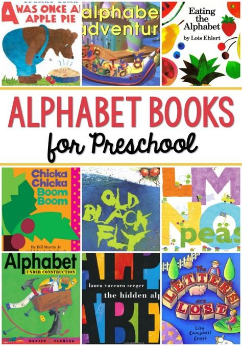 Alphabet book list for your preschool, pre-k, or kindergarten classroom. A list of the best alphabet books to read aloud at home or school. Letter R Books For Preschoolers, Books For Preschool, Books For Preschoolers, Pre K Pages, Alphabet Books, Early Literacy Activities, Articulation Therapy, Book Recommendation, Kindergarten Books