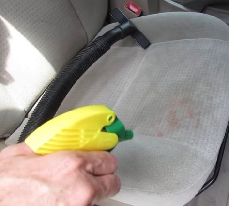 Cloth Car Seat Cleaner Diy, Best Way To Clean Car Seats, Cleaning Cloth Car Seats, Apolstry Cleaner Diy, How To Clean Cloth Car Seats, Diy Car Seat Cleaner, Clean Car Seats Upholstery, Car Upholstery Cleaner Diy, Clean Cloth Car Seats