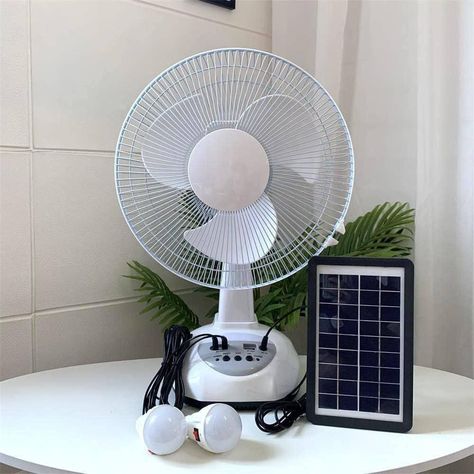 Portable Fan, Solar Panel, Table Fan, Solar Panels, Led Bulb, Built In, Solar, Better Living, Fan