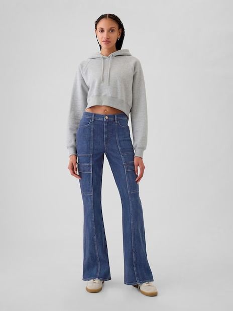 Women's Denim Clothes | Gap Straight High Waisted Jeans, Gap Style, Denim Clothes, Water Saving, Dark Indigo, Gap Denim, Cargo Jeans, Pocket Jeans, Denim Outfit