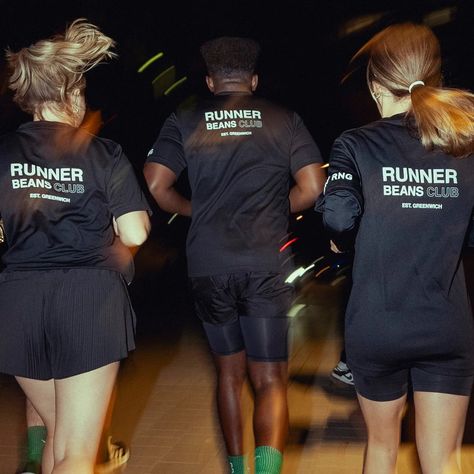 ‘When I wear this shirt, I feel part of a tribe’: how running club merch became a marker of cool | Fashion Fashion Pop Up, Running Club Aesthetic, Run Club Aesthetic, Running Club Logo, Running Branding, Club Merch, Running T Shirt, Running Group, Running Photography