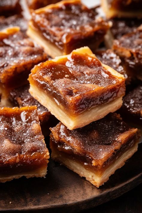 Butter Tart Squares - That Oven Feelin Butter Squares, Easy Squares For A Crowd, Squares Recipes, Butter Tart Bars Recipe, Butter Squares Bar Recipes, Butter Tart Bars, Squares And Bars Recipes Easy, No Bake Squares, Mini Butter Tarts