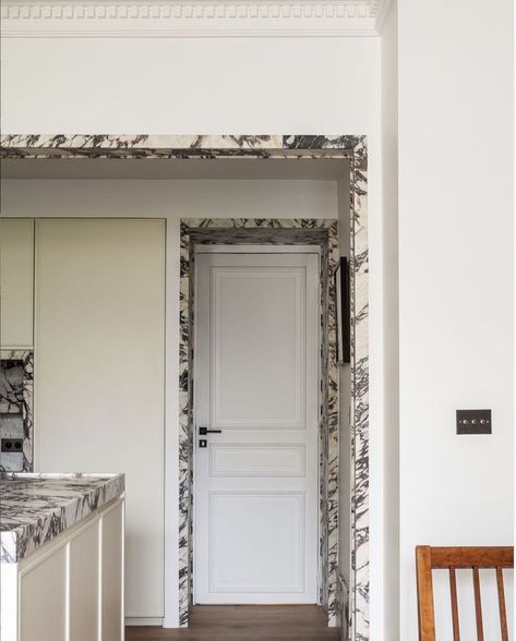 Ab Concept, Door Jam, Marble Interior, Marble Frame, Door Casing, New York Apartment, New Clients, Dream Decor, Baseboards