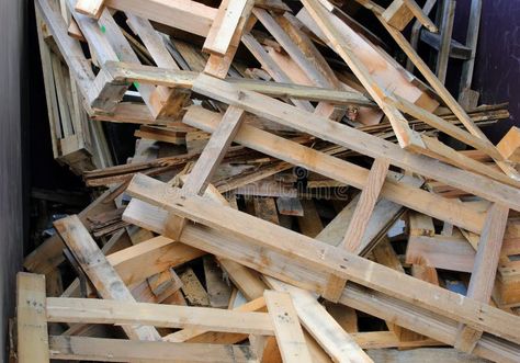 Industrial waste container filled with wooden pallets ready for recycling at an industrial recycling facility stock images Wooden Pallets, Recycling, Vector Mountain, Industrial Waste, Recycling Facility, Waste Container, Stock Images, Stock Photos