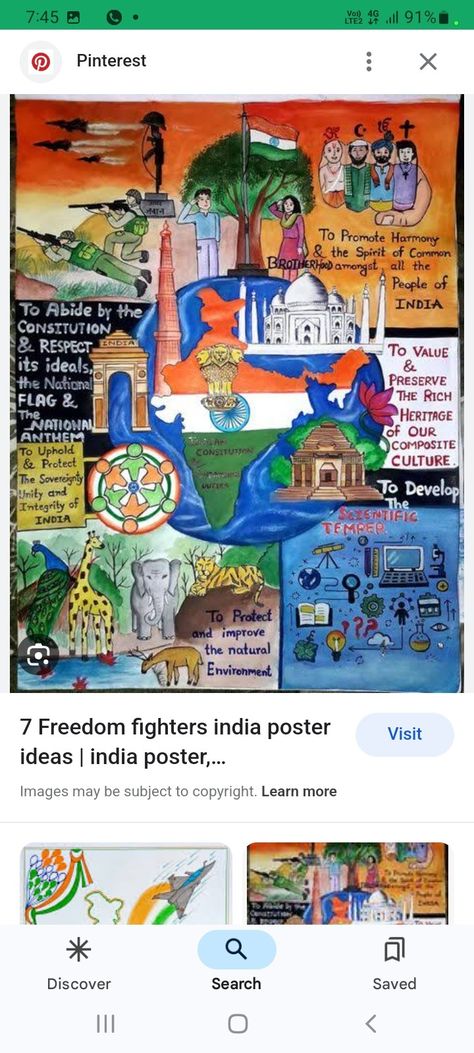 Pastel, Collage Competition Ideas, Painting On Veer Gatha Project, Indian Heritage Poster, Indian Heritage Drawing For Competition, Freedom Fighters Of India Poster, Developing India Poster, Veer Gatha Poster Making, Veer Gatha Drawing Competition