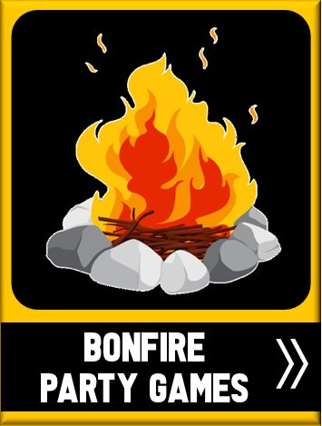 Bonfire Party Games, Fun Teen Party Games, Games For Camping, Bonfire Games, Bonfire Night Activities, Camping Party Ideas, Teen Party Themes, Party Ideas For Teens, Bonfire Birthday Party