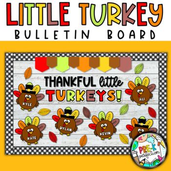 This Thanksgiving bulletin board is the perfect way to decorate your class this autumn! Get your classroom ready for the fall with this cute and easy turkey bulletin board! This is the perfect board to keep up all of November long! Your students will love seeing their names on these adorable little ... Thanksgiving Classroom Board Ideas, Thanksgiving Bulletin Board Ideas Infant, Kindergarten Thanksgiving Bulletin Board, November Window Display Preschool, November Preschool Bulletin Boards, Turkey Bulletin Boards For Preschool, Turkey Bulletin Boards, November Bulletin Boards For Preschool, Thanksgiving Board Ideas