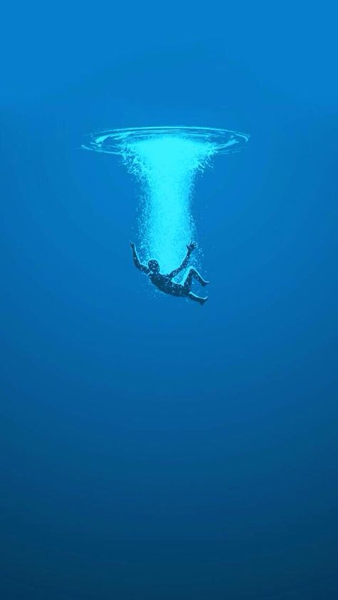 Deep Ocean Illustration, Deep Ocean Drawing, Ocean Drawing, Phone Stuff, Under Water, Back To Nature, In The Ocean, Blue Pearl, Big Blue