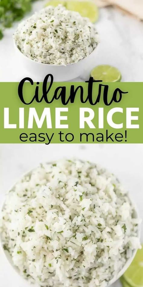 Try Cilantro lime rice recipe for an easy side dish. Cilantro lime rice is so quick and easy to make on a stove top. Everyone will enjoy Chipotle cilantro lime rice recipe. This cilantro lime rice tastes just like the one from Chipotle. #eatingonadime #ricerecipes #chipotlerecipes #sidedishrecipes #cilantrorecipes Easy Cilantro Lime Rice, Chipotle Cilantro Lime Rice, Cilantro Rice Recipe, Chipotle Rice, Cilantro Lime Rice Recipe, Taco Side Dishes, Lime Rice Recipes, Drying Cilantro, Cilantro Rice