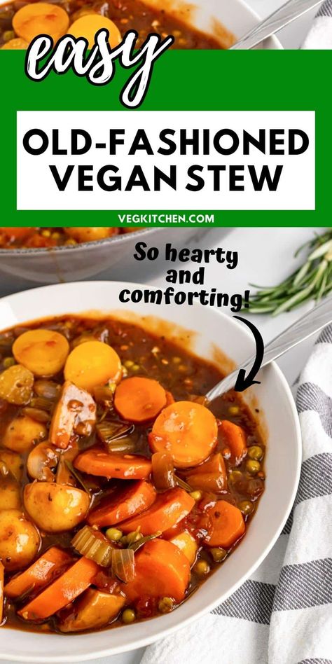 Vegan Stew Recipes, Vegetarian Stew, Simple Family Meals, Vegan Stew, Vegan Entree, Vegan Soup Recipes, Vegan Main Dishes, Tasty Vegetarian Recipes, Halloween Snacks