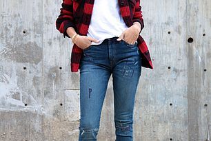 Fall fashion with Macy's Ashley Madekwe, Ring My Bell, Flannel Outfits, Ranveer Singh, Ralph Lauren Jeans, Burda Style, Looks Style, Ladies Dress Design, Autumn Fashion Women