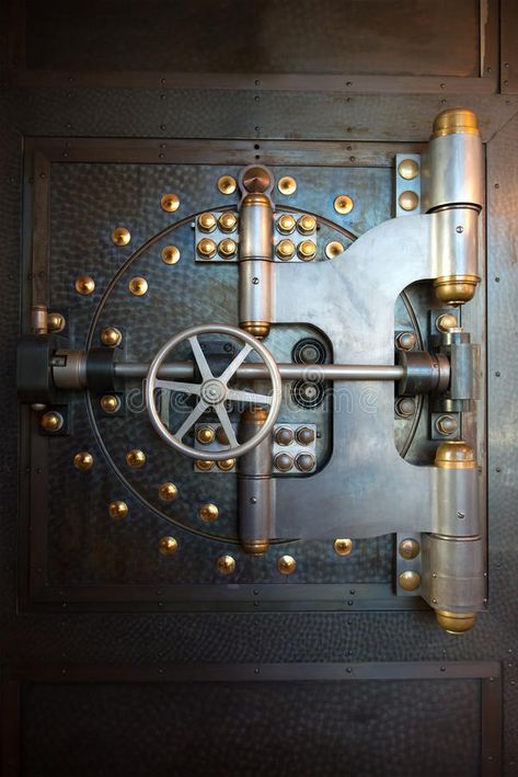 Bank Vault Door, Steampunk Door, Steampunk Background, Antique Safe, Bank Vault, Luxury Safe, Bank Safe, Safe Door, The Heist