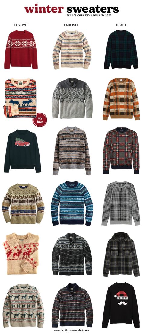 Holiday Sweatshirts, Men's Sweaters, Sweater For Men, Single Breasted Coat, Stylish Sweaters, Sweater Christmas, Holiday Sweatshirt, Winter Sweater, Fair Isle Sweater