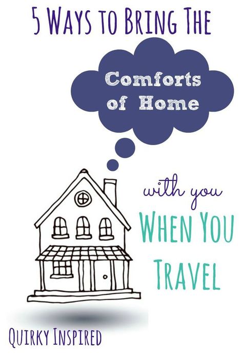 You don't have to miss home when you travel. Check out five ways to bring the comforts of home with you. It's how I feel comfortable traveling and not getting home sick! Travel Comfort, Travel Safety, Making Life Easier, Easy Travel, Ways To Travel, Safe Travel, Cheap Travel, Packing Tips, Budget Travel