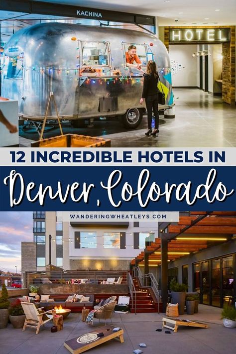 Are you looking for places to stay in Denver, Colorado? Here are 12 of the BEST boutique hotels in Denver that range from quirky interiors to luxury stays. Also find the best neighborhoods in… Where To Stay In Denver Colorado, Where To Stay In Colorado, Colorado Hotels, Vacation Colorado, Themed Hotel Rooms, Colorado Resorts, Denver Hotels, Denver Airport, Denver Travel