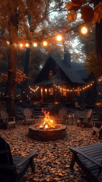 Mike on Instagram: "Who’s excited for fall??   This cozy scene was made with MidJourney, Photoshop, After Effects.  For more, follow along @imaginativemike   #autumn #autumncolors #autumnvibes #fallvibes #digitalartwork #cottagecore #cozyvibes #cozyhome #cabin #slowliving" Autumn Cozy Rainy Days, Fall Cabin Aesthetic, Cottagecore Cabin, Animation Apps, Autumn Cabin, London City View, Fall Cabin, Autumn Cottagecore, Cozy Winter Cabin