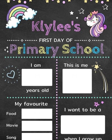 ��🎉Celebrate Your Child's Big Milestone🎉 Is your little one starting primary school soon? Capture this special moment with our Starting School Milestone Posters! 🌟 🖍️ Personalized with Your Child's Name 📅 Fill in the Details Together 📸 Perfect for Photos and Memories 📦 Available Now! Our posters are designed to make the first day of school even more memorable. Let your child fill in their name, favorite things, and what they're excited about. It's a fun and creative way to mark this import... Start Of School, Milestone Poster, Starting School, Movie Songs, When I Grow Up, Primary School, First Day Of School, Kid Names, Milestones