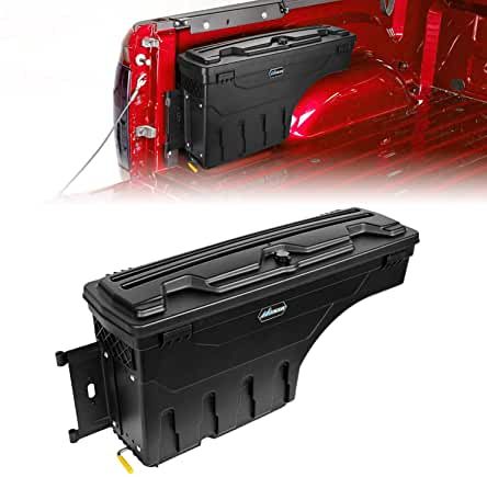 Custom F150, Truck Bed Storage Box, Ford F150 Accessories, Truck Bed Tool Boxes, Truck Bed Organization, Truck Organization, Truck Accessories Ford, Cool Truck Accessories, Truck Bed Storage