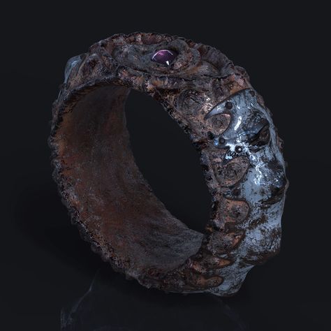 Fantasy Ring, Hideyuki Ashizawa on ArtStation at https://www.artstation.com/artwork/Vg1md8 Magic Ring Fantasy Art, Fantasy Ring Art, Magic Ring Art, Rings Fantasy Art, Fantasy Ring Concept Art, Ring Fantasy Art, Ring Concept Art, Fantasy Artifact, Fantasy Rings Magic