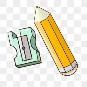 Illustration Learning, Tool Illustration, Sharpener Pencil, Pencil Cartoon, Book Png, Yellow Pencil, Sharp Pencils, Pencil Sharpener, Learning Tools