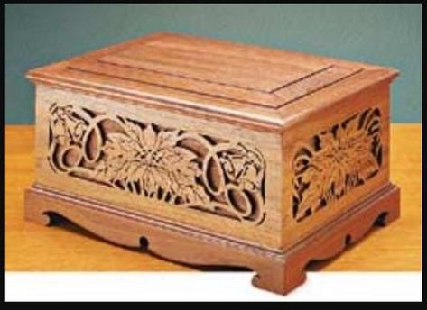 Jewelry Box Scroll Patterns Jewelry Box Plans, Woodworking Plans Patterns, Sand Projects, Jewerly Boxes, Wood Crafting Tools, Woodworking Box, Woodworking Patterns, Easy Wood Projects, Free Woodworking Plans