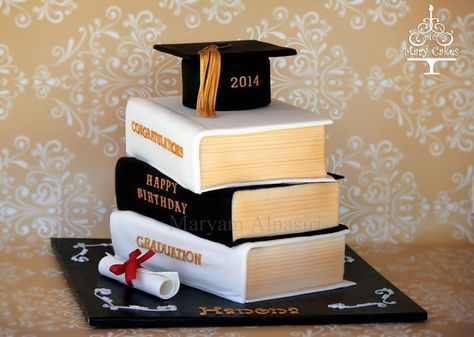 stacked books graduation  cake on Cake Central High School Graduation Cakes, College Graduation Cakes, Mary Cake, Graduation Cake Designs, Graduation Book, Graduation Party Cake, Graduation Dinner, Book Cakes, Stacked Books