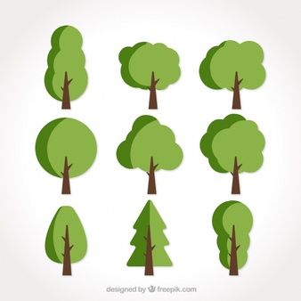 Flat Tree, Cartoon Tree, Tree Cartoon, 달력 디자인, Logo Cartoon, Simple Tree, Tree Icon, Photo Mosaic, Vector Trees