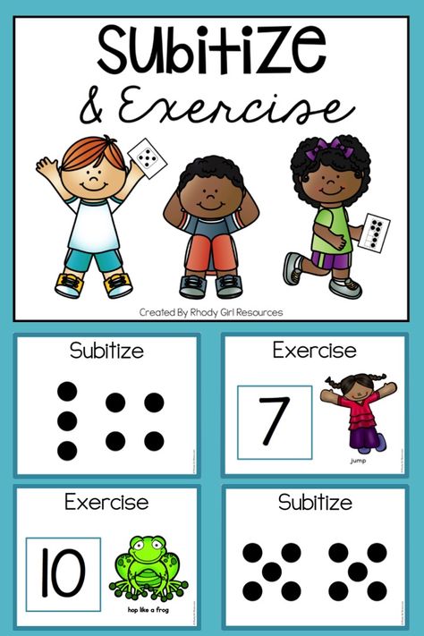 Subitizing Activities For The Classroom - Rhody Girl Resources Subitizing Games, Subitizing Cards, Subitizing Activities, Kindergarten Music, Exercise Activities, Math Blocks, Classroom Routines, Math Intervention, Teacher Products