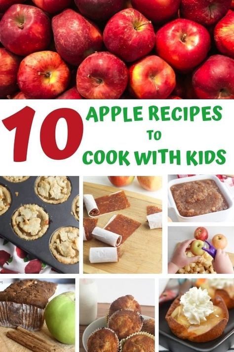 Recipes To Cook With Kids, Apple Recipes For Toddlers, Apple Crisp With Oats, Apple Recipes For Kids, Easy Apple Recipes, The Clean Eating Couple, Clean Eating Couple, Baking With Toddlers, Preschool Cooking