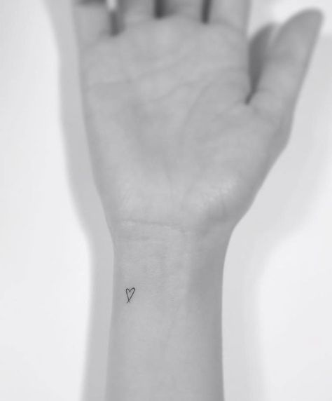 13+ Minimalist Tattoos By A Korean Artist                                                                                                                                                                                 More Minimalist Tattoo Meaning, Typography Tattoo, Tiny Heart Tattoos, Petit Tattoo, Парные Тату, Delicate Tattoo, Most Popular Tattoos, Classy Tattoos, Tattoo Designs For Girls