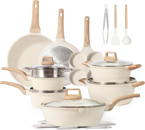 Kitchen Cookware Sets, Nonstick Cookware Sets, Induction Cookware, Frying Pans, Pots And Pans Sets, Kitchen Pot, Cooking Set, White Granite, Nonstick Cookware