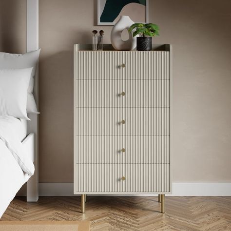 Tall Chest Of Drawers Bedroom, Dunelm Bedding, Contemporary Luxe, Tall Drawers, Tall Chest Of Drawers, Wide Chest Of Drawers, Chest Of Drawers Bedroom, Drawer Bedroom, Modern Chest Of Drawers