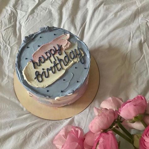 Pastel Cakes, Simple Cake Designs, Mini Cakes Birthday, Beautiful Birthday Cakes, Simple Birthday Cake, Pretty Birthday Cakes, Cute Birthday Cakes, Just Cakes, Cake Designs Birthday