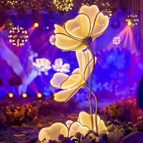 Luminous Flowers Floor Lamp Led Wedding Props Romantic Decorative Stage Scenery Standing Lamp Flower Floor Lamp, Led Wedding, Flower Props, Flower Road, Floor Lamp Styles, Led Flower, Floor Lamp Base, Flower Lamp, Wedding Props