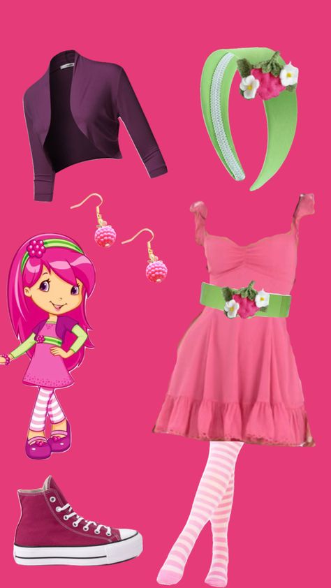 @islaocean2 new raspberry torte option Strawberry Shortcake Halloween Costume, Incredible Costume, Halloween Dress Up Ideas, Strawberry Shortcake Outfits, Strawberry Shortcake Costume, Raspberry Torte, Iconic Movie Characters, Cute Group Halloween Costumes, Classy Halloween Costumes